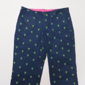 Lilly pulitzer cropped pants palm trees size 10